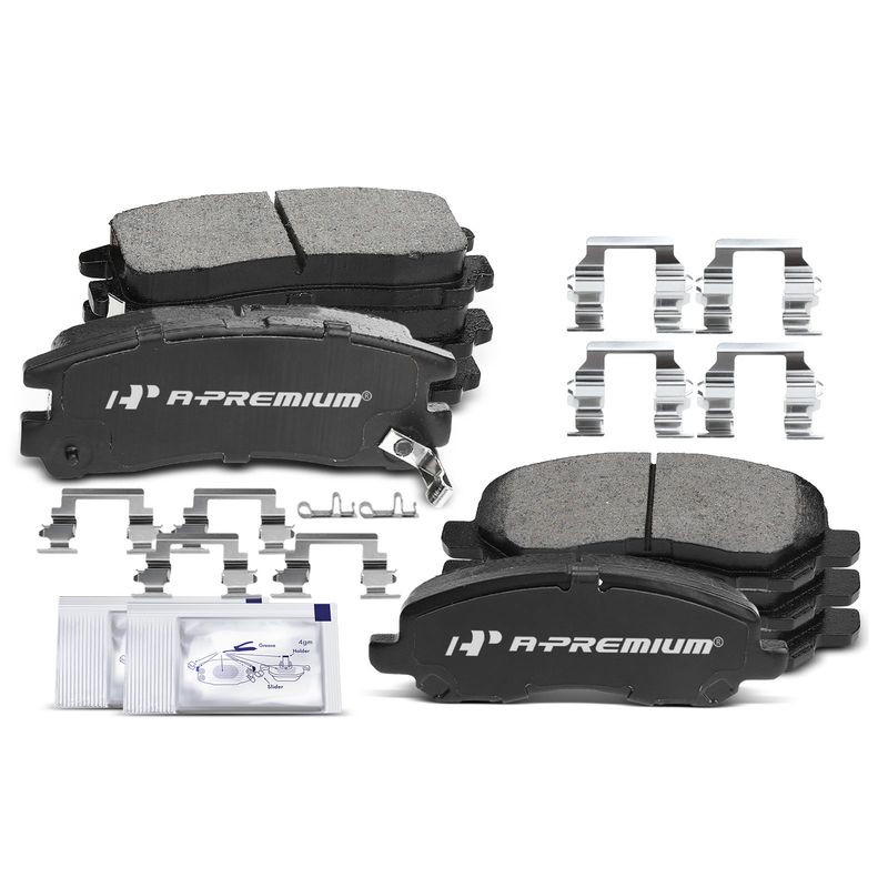 8pcs Front & Rear Ceramic Brake Pads with Sensor for Chrysler Sebring Dodge Stratus Mitsubishi