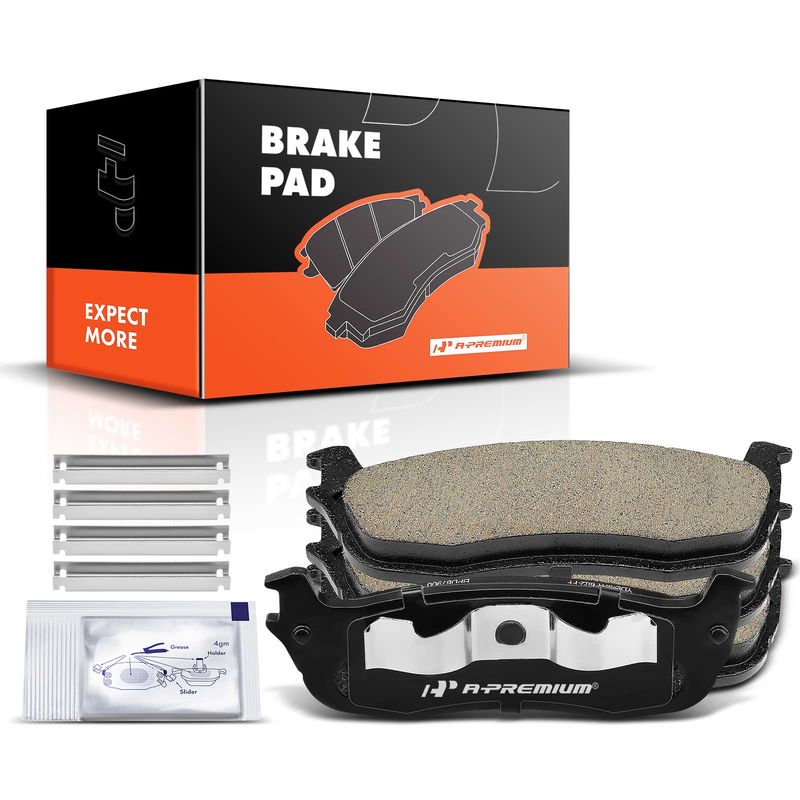 4pcs Rear Driver & Passenger Ceramic Brake Pads  for Ford F-150 F-250 Expedition Lincoln Navigator