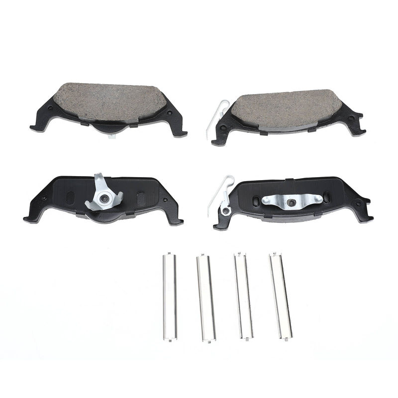 4pcs Rear Driver & Passenger Ceramic Brake Pads with Sensor for Ford F-150 2004-2011 Lincoln Mark LT 2006 2007 2008