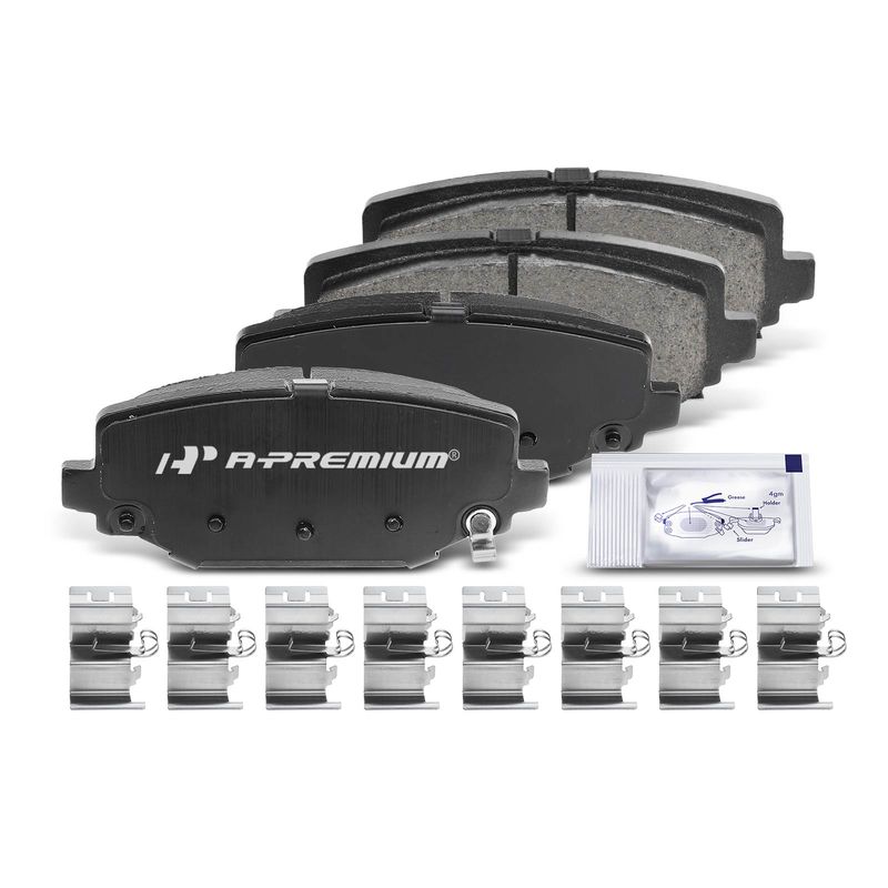 4pcs Rear Driver & Passenger Ceramic Brake Pads with Sensor for Dodge Journey Ram Chrysler Town & Country Volkswagen