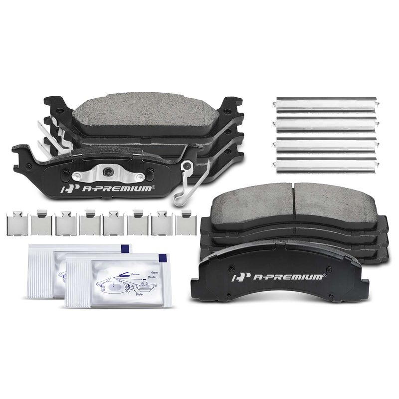 8pcs Front & Rear Ceramic Brake Pads  for Ford F-150 F150 2010-2011