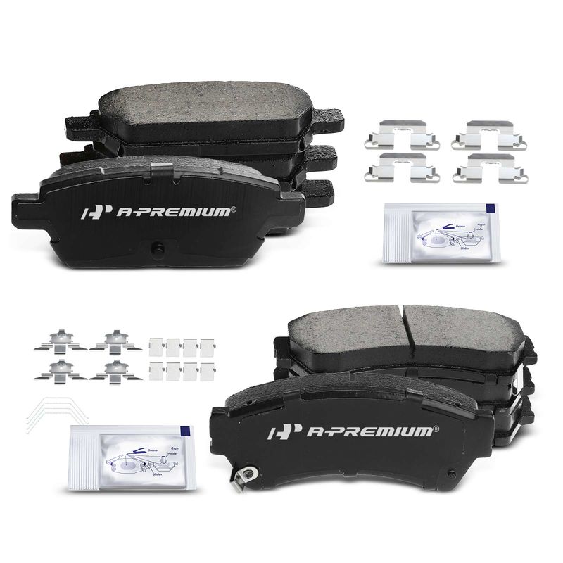 8pcs Front & Rear Ceramic Brake Pads  for Ford Fusion Mazda Lincoln MKZ Mercury Milan