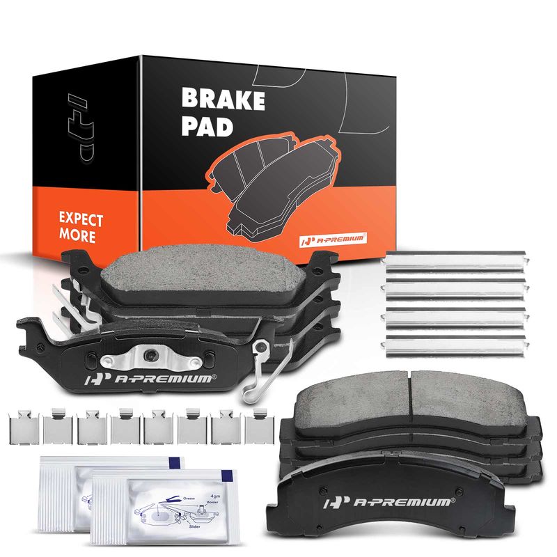 8pcs Front & Rear Ceramic Brake Pads  for Ford F-150 F150 2010-2011
