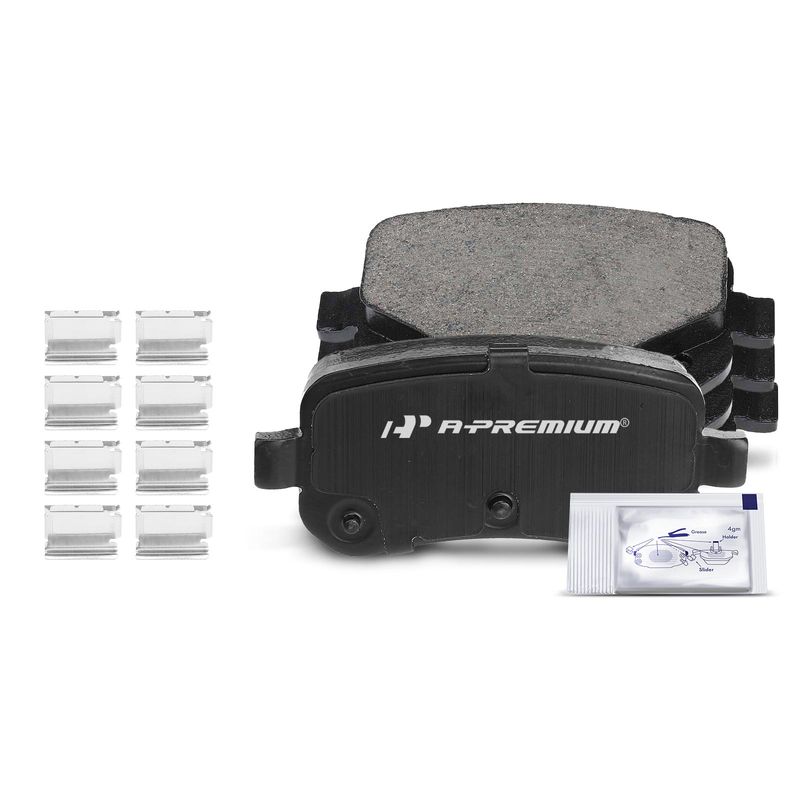 4pcs Rear Driver & Passenger Ceramic Brake Pads with Sensor for Ford Freestar Mercury Monterey 2004 2005 2006 2007