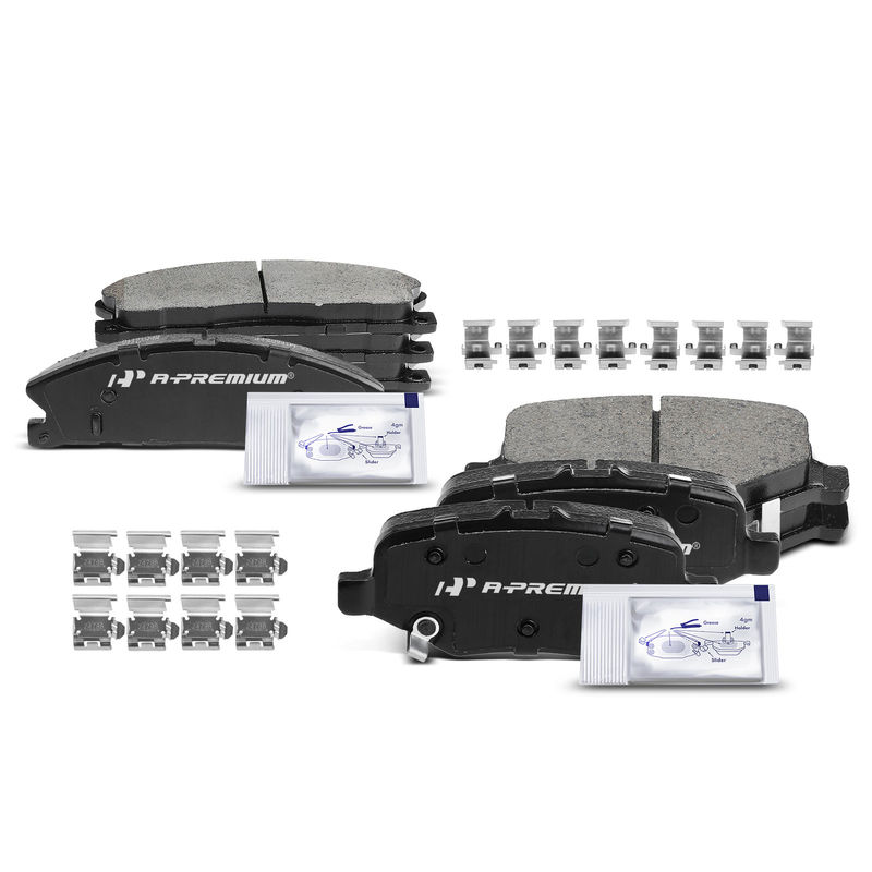 8pcs Front & Rear Ceramic Brake Pads  for Ford Explorer Flex Taurus 2013-2019 MKS MKT