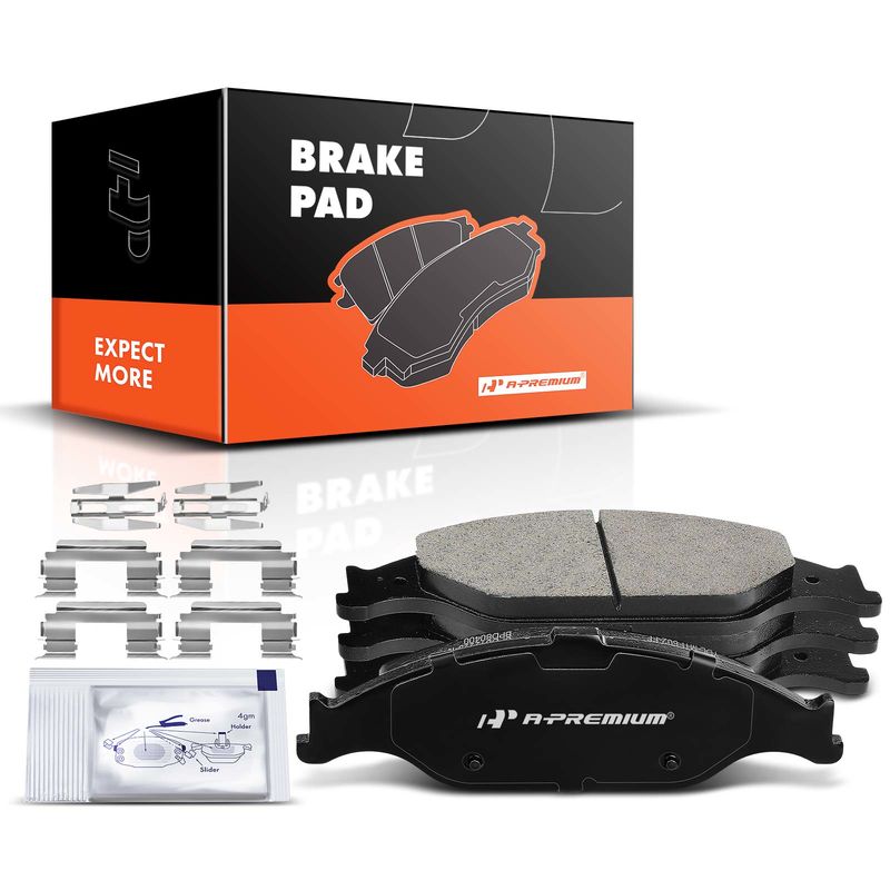 4pcs Front Driver & Passenger Ceramic Brake Pads  for Ford Mustang 1999-2004 Base GT