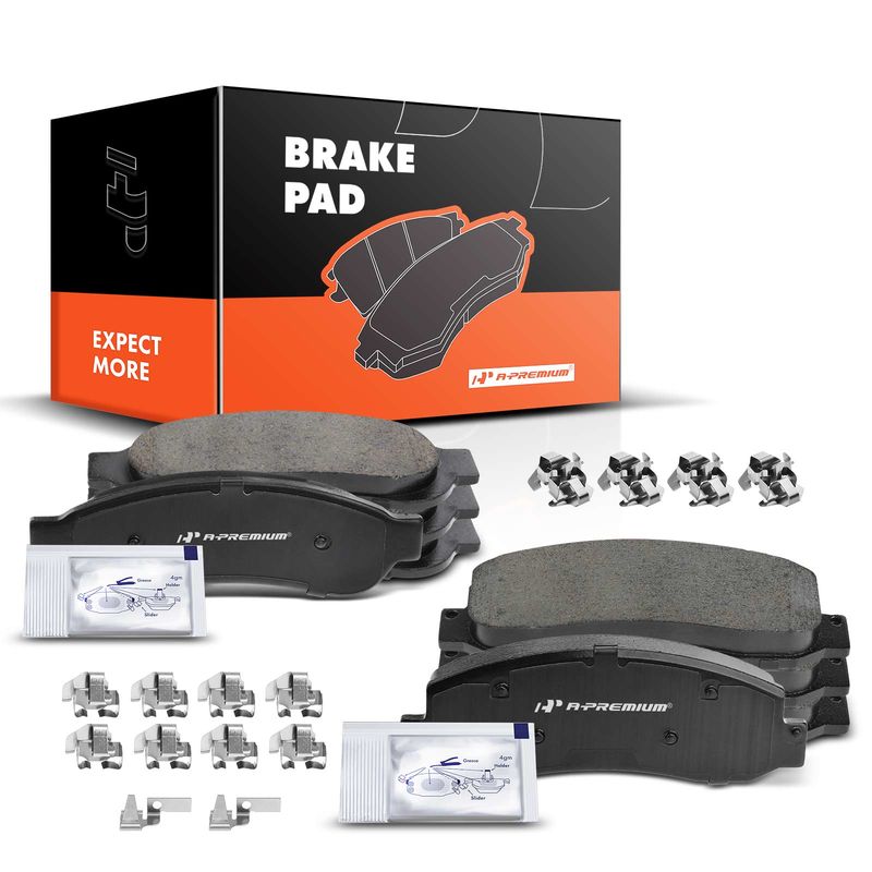 8pcs Front & Rear Ceramic Brake Pads  for Ford F-250 Super Duty F-350 Super Duty 05-12
