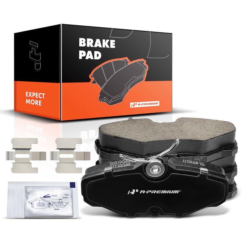 4pcs Rear Driver & Passenger Ceramic Brake Pads with Sensor for Ford Taurus 1993-2005 Lincoln Continental Mercury