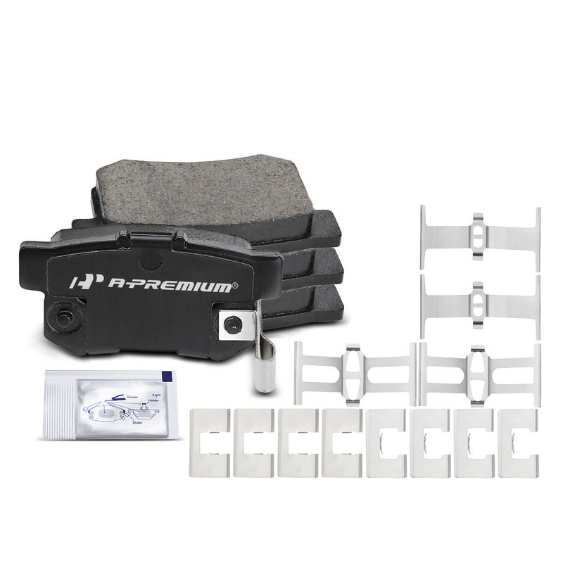4pcs Rear Driver & Passenger Ceramic Brake Pads with Sensor for Honda Civic Accord Acura TL Suzuki SX4