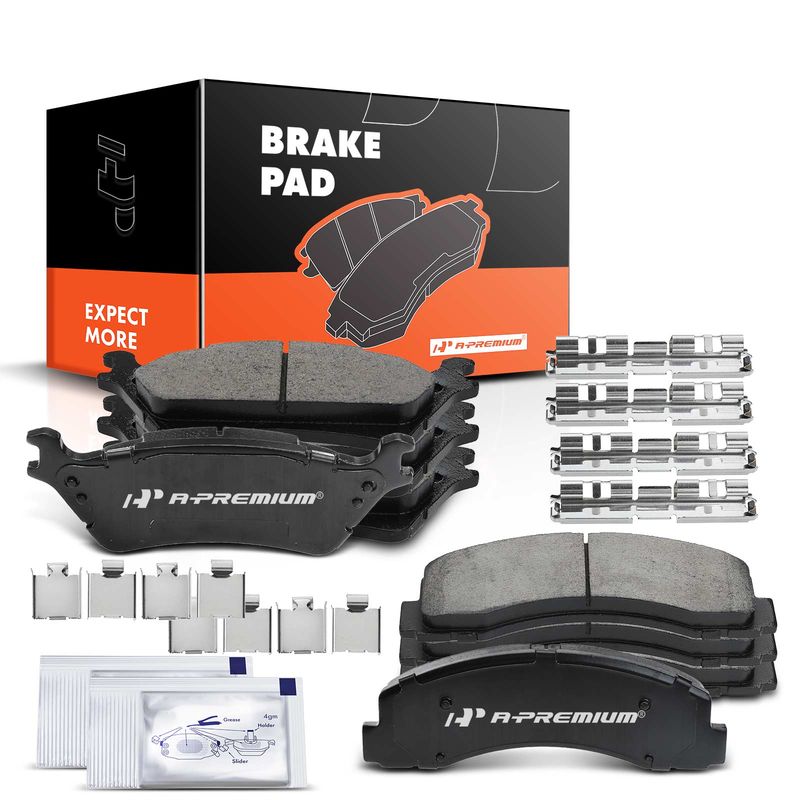 8pcs Front & Rear Ceramic Brake Pads  for Ford F-150 F150 2012-2020