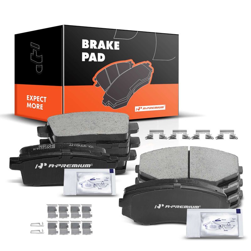 8pcs Front & Rear Ceramic Brake Pads  for Ford Edge 07-10 Lincoln MKX Mazda CX-7 CX-9