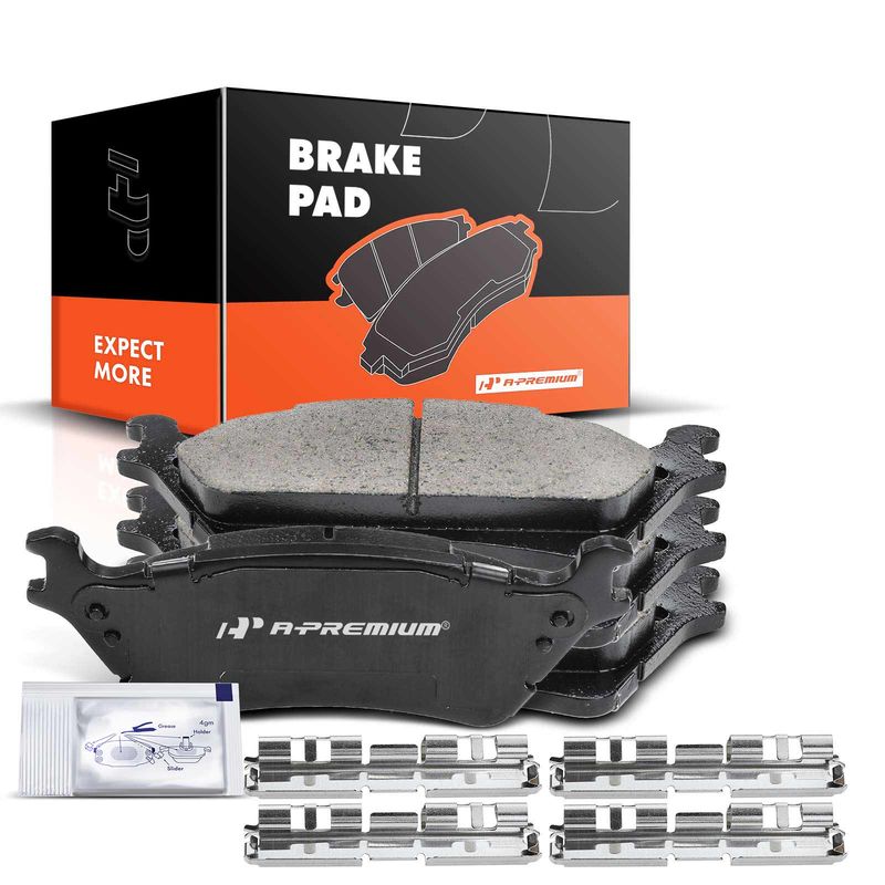 4pcs Rear Driver & Passenger Ceramic Brake Pads  for Ford F-150 2012-2020
