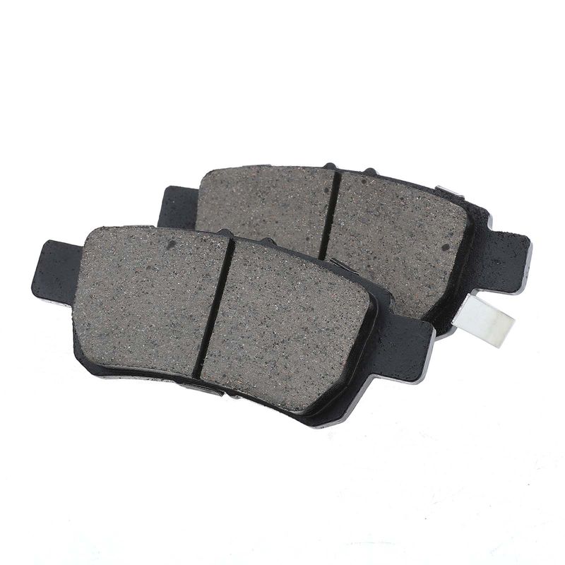 4pcs Rear Driver & Passenger Ceramic Brake Pads with Sensor for Honda Odyssey 2005 2006 2007 2008 2009 2010 V6 3.5L