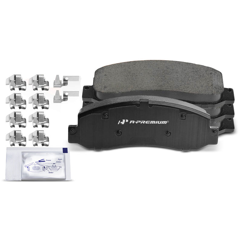 4pcs Front Driver & Passenger Ceramic Brake Pads  for Ford F-250 Super Duty 05-12 F-450 Super Duty 10-12