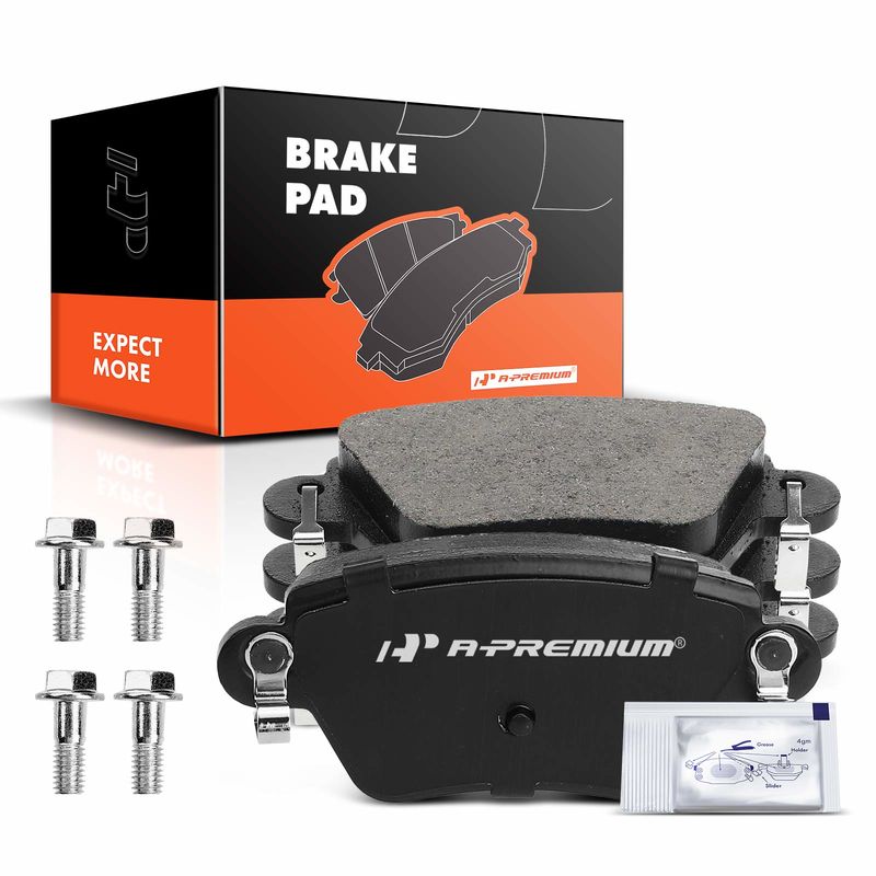 4pcs Rear Driver & Passenger Ceramic Brake Pads with Sensor for Jaguar X-Type 2002-2004 2.5L 3.0L