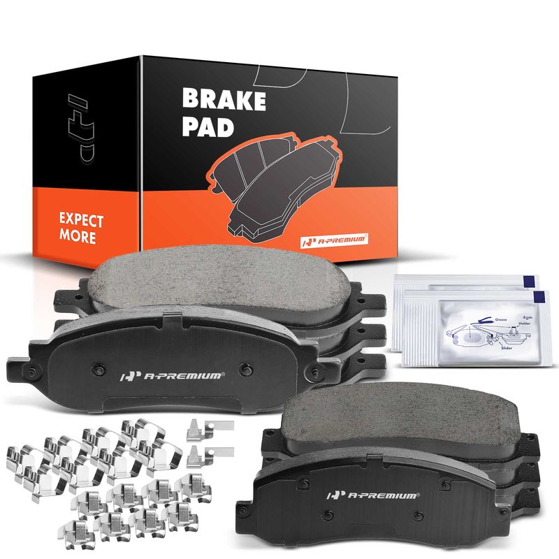 8pcs Front & Rear Ceramic Brake Pads  for Ford F-250 Super Duty F-350 Super Duty 05-07