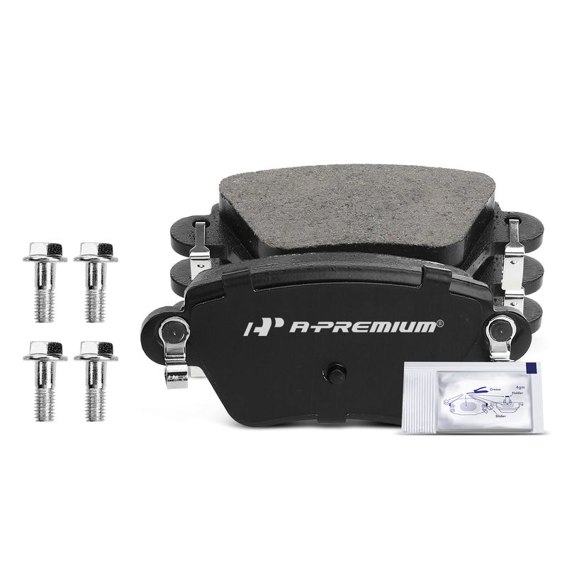 4pcs Rear Driver & Passenger Ceramic Brake Pads with Sensor for Jaguar X-Type 2002-2004 2.5L 3.0L