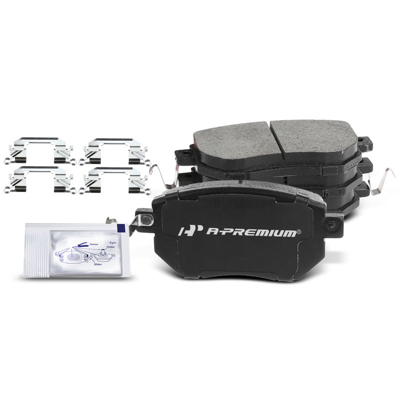 4pcs Front Driver & Passenger Ceramic Brake Pads with Sensor for Infiniti FX35 FX45 Nissan Altima Maxima Murano