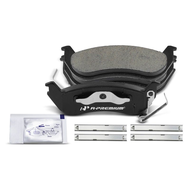 4pcs Rear Driver & Passenger Ceramic Brake Pads with Sensor for Ford Ranger 2010-2011 Crown Victoria Lincoln Mercury