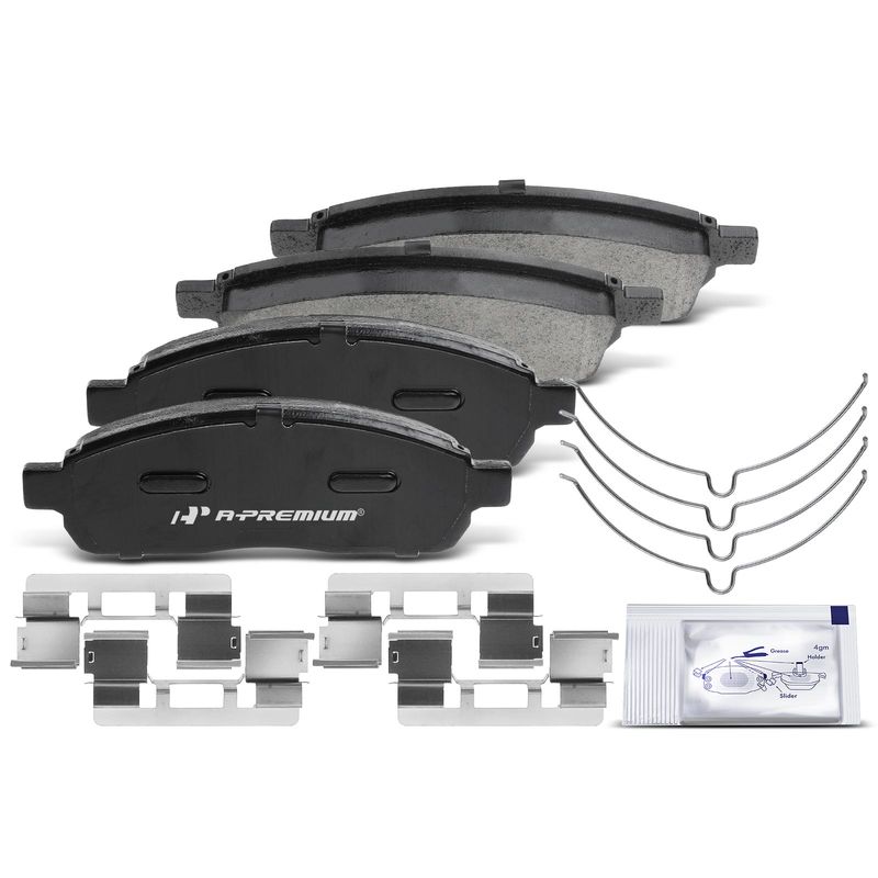 4pcs Front Driver & Passenger Ceramic Brake Pads  for Ford F-150 F150 2004-2008 Lincoln Mark LT 2006-2008
