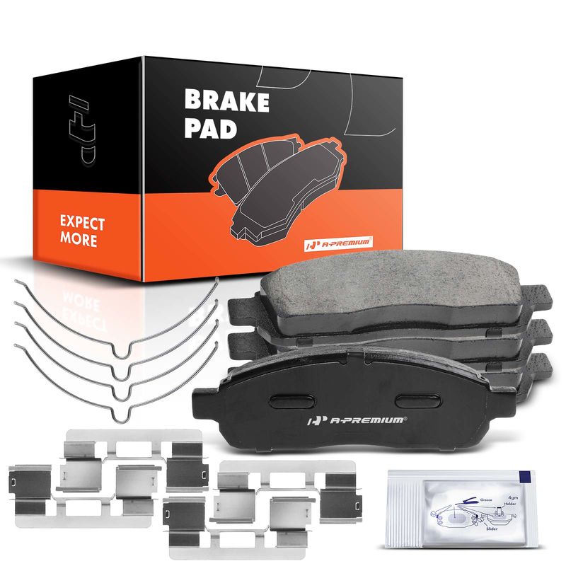 4pcs Front Driver & Passenger Ceramic Brake Pads  for Ford F-150 F150 2004-2008 Lincoln Mark LT 2006-2008