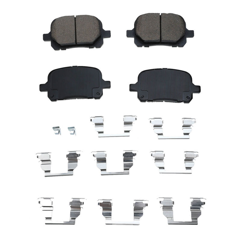 4pcs Front Driver & Passenger Ceramic Brake Pads with Sensor for Lexus ES300 RX300 99-01 Toyota Avalon Camry Solara