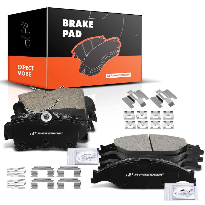 8pcs Front & Rear Ceramic Brake Pads  for Ford Mustang 1999-2004 Base GT