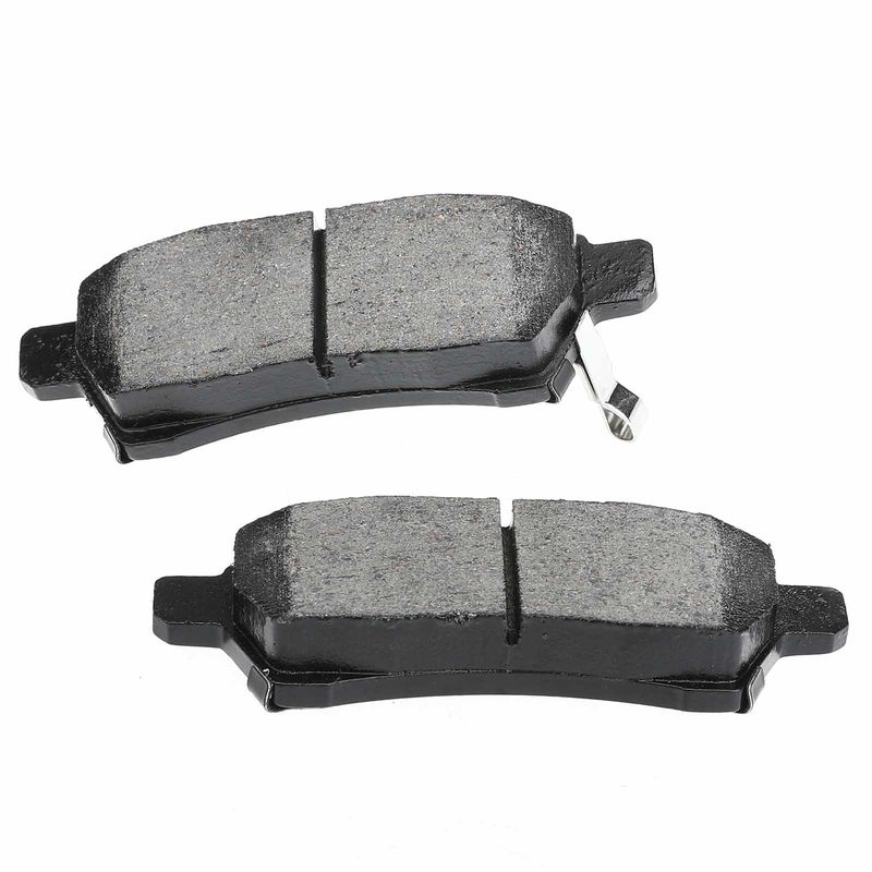 4pcs Rear Driver & Passenger Ceramic Brake Pads with Sensor for Nissan Frontier 2005-2019 Xterra Suzuki Equator