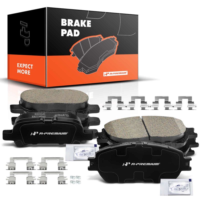 8pcs Front & Rear Ceramic Brake Pads  for Toyota Avalon 2005-2007 Solara 04-08 Camry