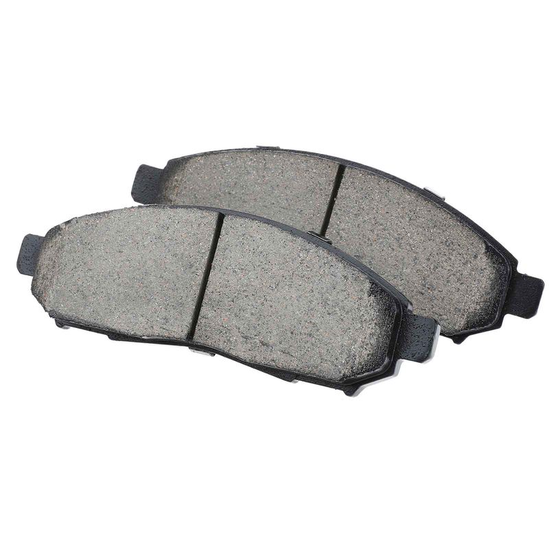 4pcs Front Driver & Passenger Ceramic Brake Pads with Sensor for Nissan Frontier 2005-2019 Pathfinder Suzuki Equator