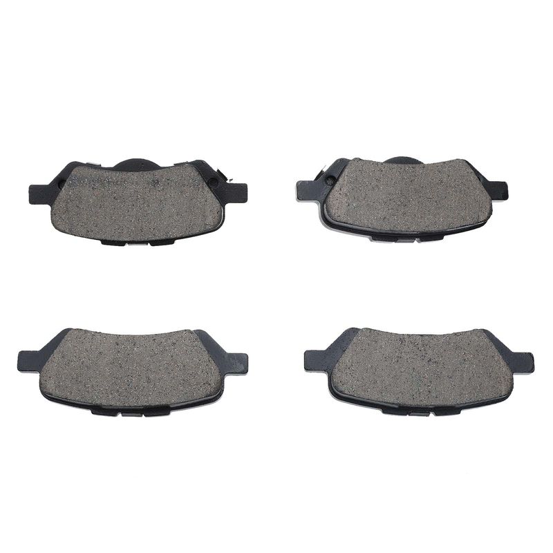 4pcs Rear Driver & Passenger Ceramic Brake Pads with Sensor for Toyota Venza 09-16 2.7L 3.5L with Pads Wear Sensor