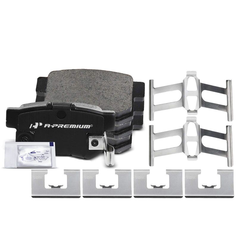 4pcs Rear Driver & Passenger Ceramic Brake Pads with Sensor for Acura CL Legend RL TL RDX Honda CR-V Odyssey Isuzu