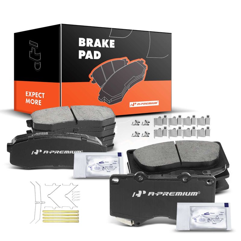 8pcs Front & Rear Ceramic Brake Pads  for Toyota 4Runner 2003-2020 Sequoia Lexus GX460