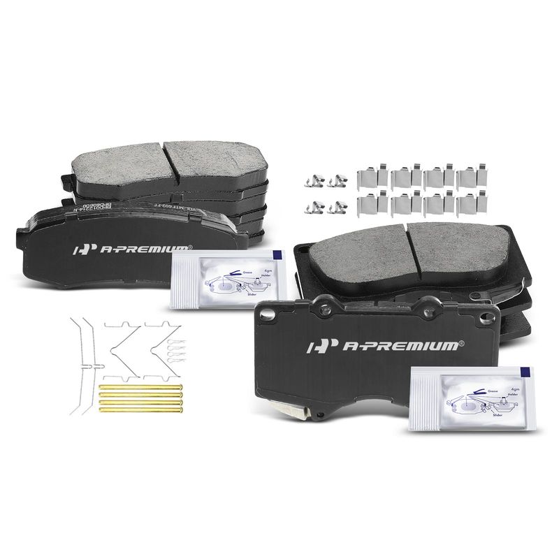 8pcs Front & Rear Ceramic Brake Pads  for Toyota 4Runner 2003-2020 Sequoia Lexus GX460