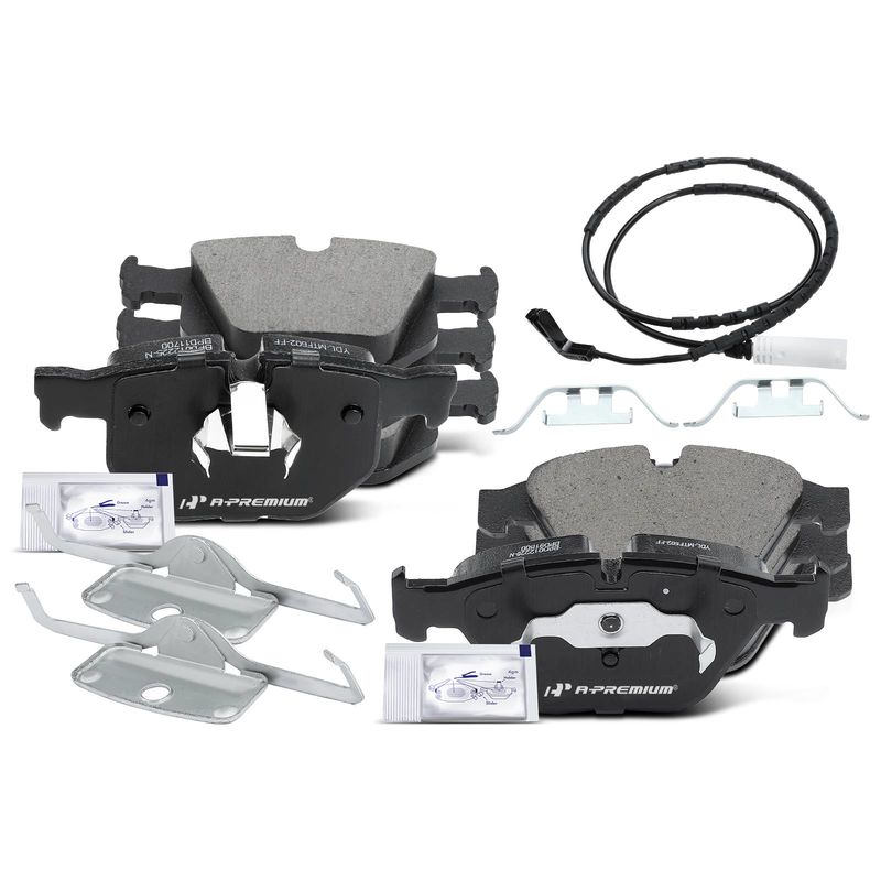 8pcs Front & Rear Ceramic Brake Pads  for BMW 335d 2009-2011 335i xDrive 2009-2010