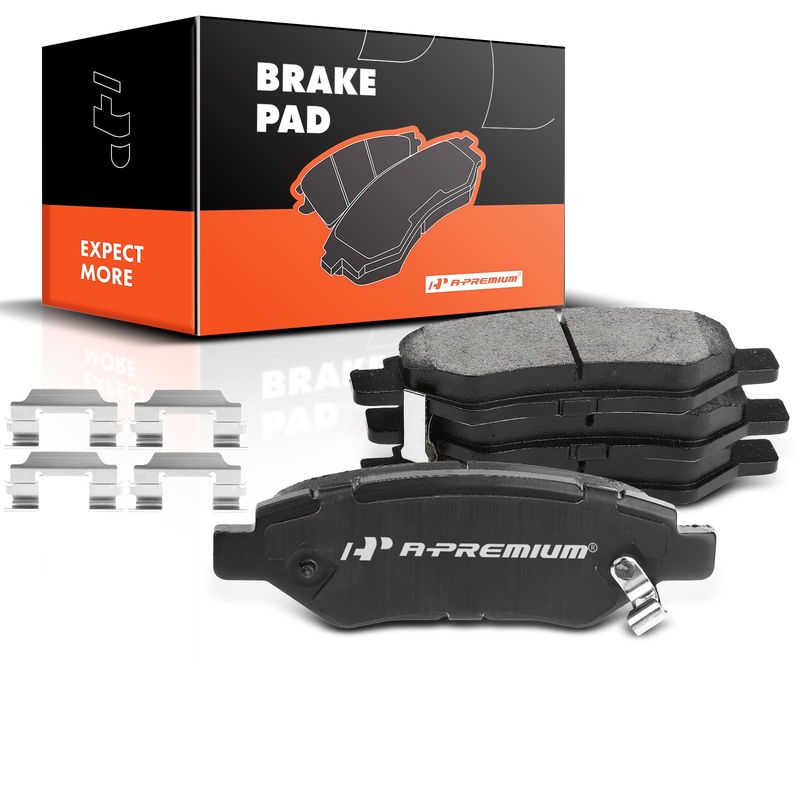 4pcs Rear Driver & Passenger Ceramic Brake Pads  for Cadillac CTS 2008-2014 SRX Chevrolet Camaro Saab