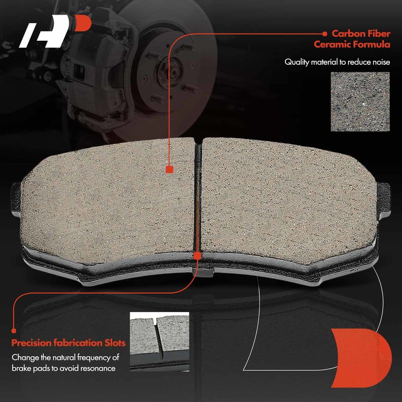 4pcs Rear Driver & Passenger Ceramic Brake Pads  for Lexus GX460 GX470 LX450 Toyota 4Runner FJ Cruiser