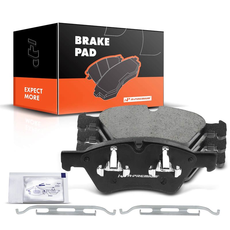 4pcs Front Driver & Passenger Ceramic Brake Pads  for Mercedes-Benz E350 E500 E550 G55 AMG GL320 GL350