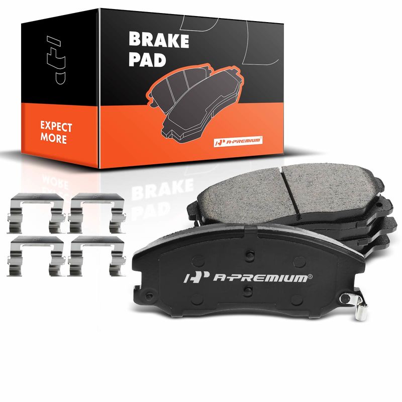 4pcs Front Driver & Passenger Ceramic Brake Pads with Sensor for Chevrolet Equinox Pontiac Torrent Saturn Vue Suzuki