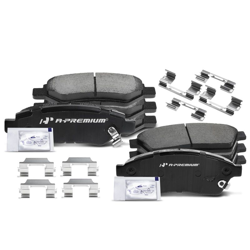 8pcs Front & Rear Ceramic Brake Pads  for Cadillac SRX 2010 2011-2016 Saab 9-4X 2011