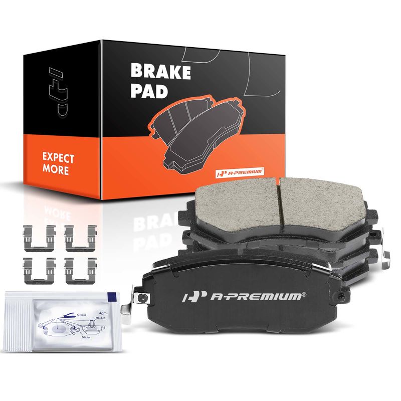 4pcs Front Driver & Passenger Ceramic Brake Pads with Sensor for Saab 9-2X Subaru Forester Impreza Legacy Outback