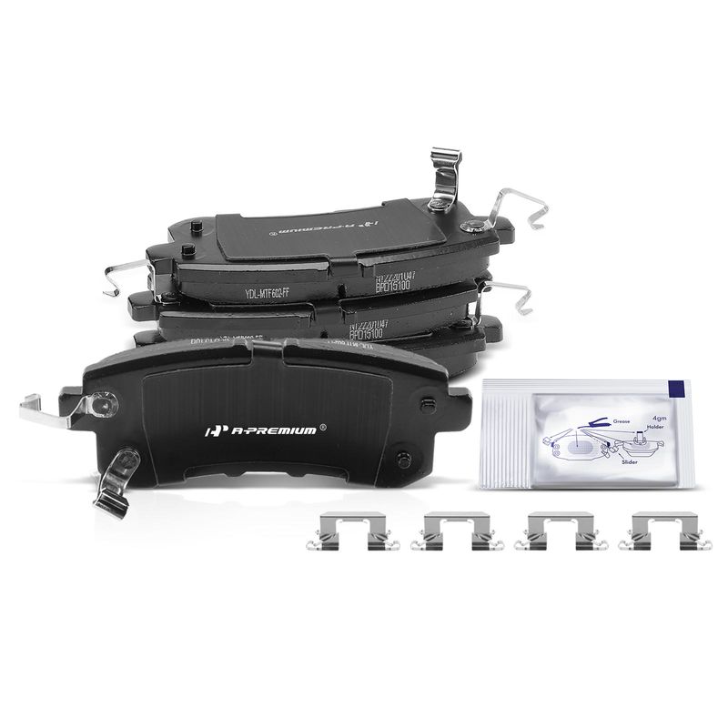 4x Rear Ceramic Brake Pads for INFINITI QX56 2011-2013 QX80 Nissan Armada