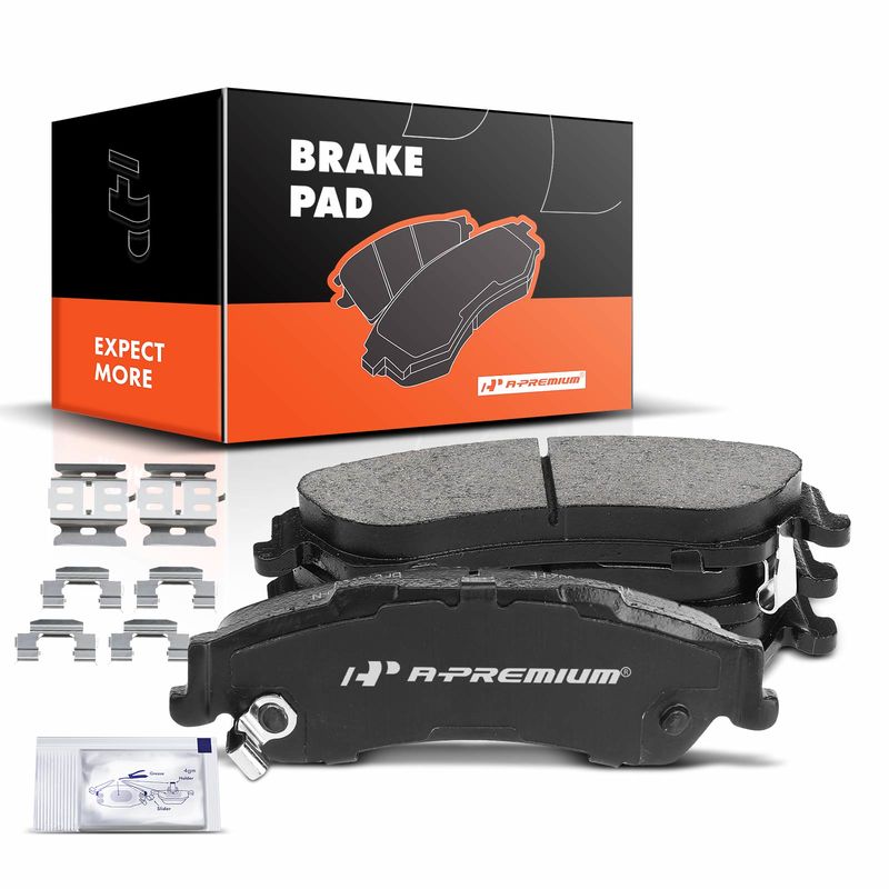 4pcs Rear Driver & Passenger Ceramic Brake Pads with Sensor for Chevrolet Blazer 97-05 S10 GMC Jimmy Sonoma Isuzu