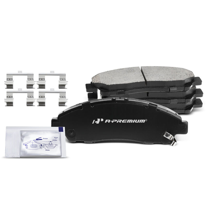 4pcs Front Driver & Passenger Ceramic Brake Pads with Sensor for Acura RLX MDX ZDX Honda Pilot 07-15 17-18