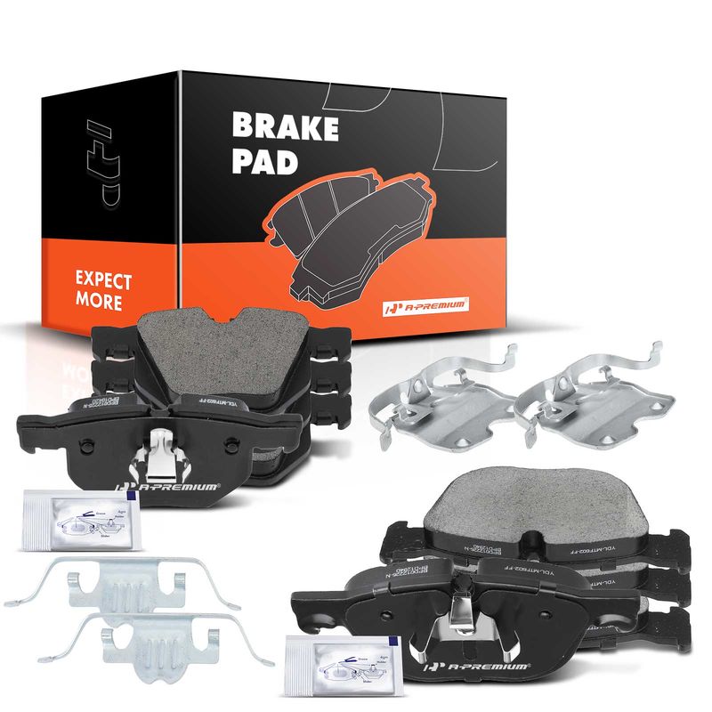 8pcs Front & Rear Ceramic Brake Pads  for BMW X5 E70 E71 2007-2018 X6 2010-2019
