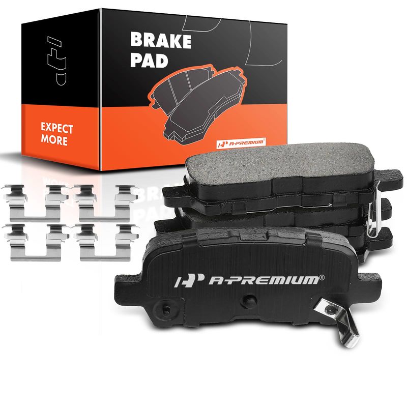 4pcs Rear Driver & Passenger Ceramic Brake Pads  for Buick Allure Chevrolet Impala Limited Pontiac