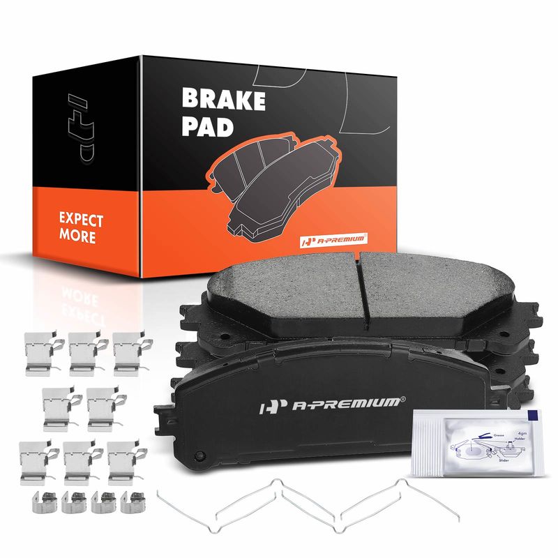 4pcs Front Driver & Passenger Ceramic Brake Pads  for Toyota Camry Highlander Sienna Avalon Lexus RX350