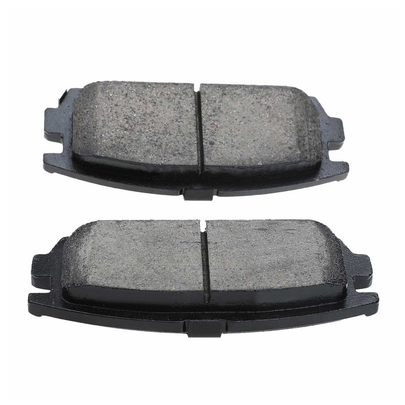 4pcs Rear Driver & Passenger Ceramic Brake Pads with Sensor for Chevrolet Equinox 07-17 GMC Pontiac Saturn Suzuki