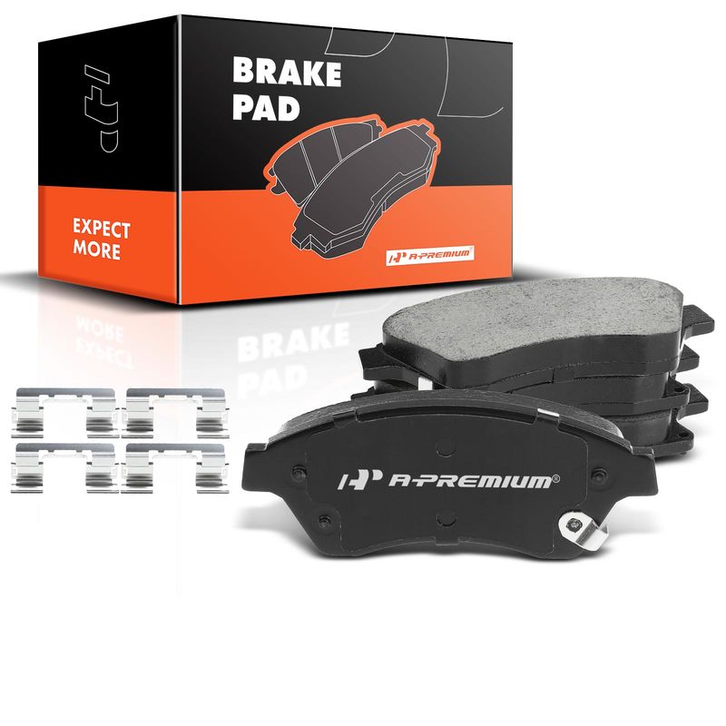 4pcs Front Driver & Passenger Ceramic Brake Pads with Sensor for Chevrolet Cruze 2011-2015 Sonic 12-17 Cruze Limited
