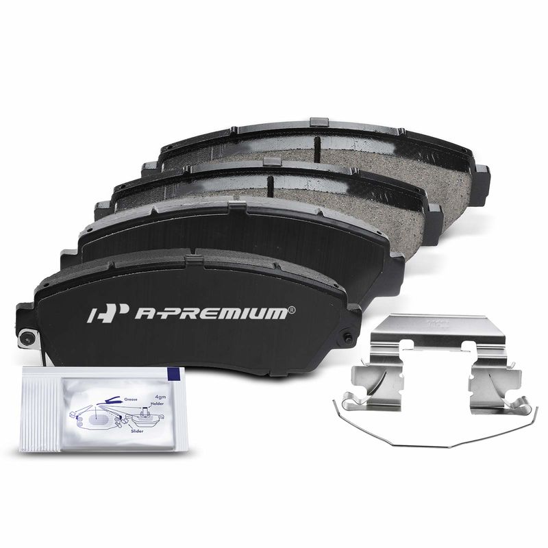 4pcs Front Driver & Passenger Ceramic Brake Pads with Sensor for Honda Civic Crosstour CR-V Subaru Legacy Acura RDX